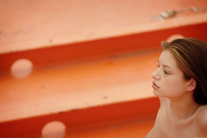 Ana Smith – Girl in orange dress photo 15